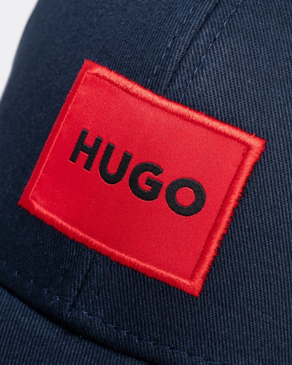 HUGO Men-X 581-RL Mens Cotton-Twill Cap With Red Logo Label - Dark Blue 405