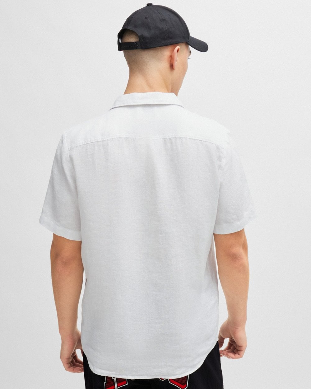 HUGO HUGO Ellino Mens Short Sleeve Linen Shirt