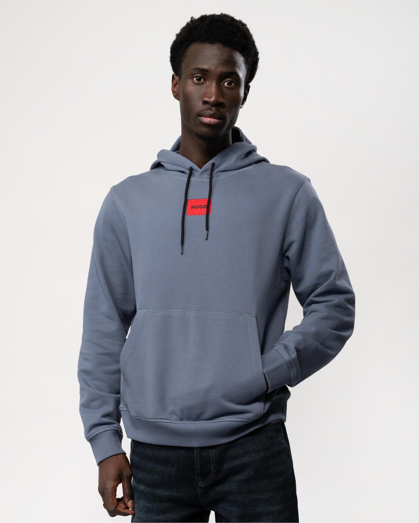 HUGO Daratschi214 Label Logo Mens Hoodie