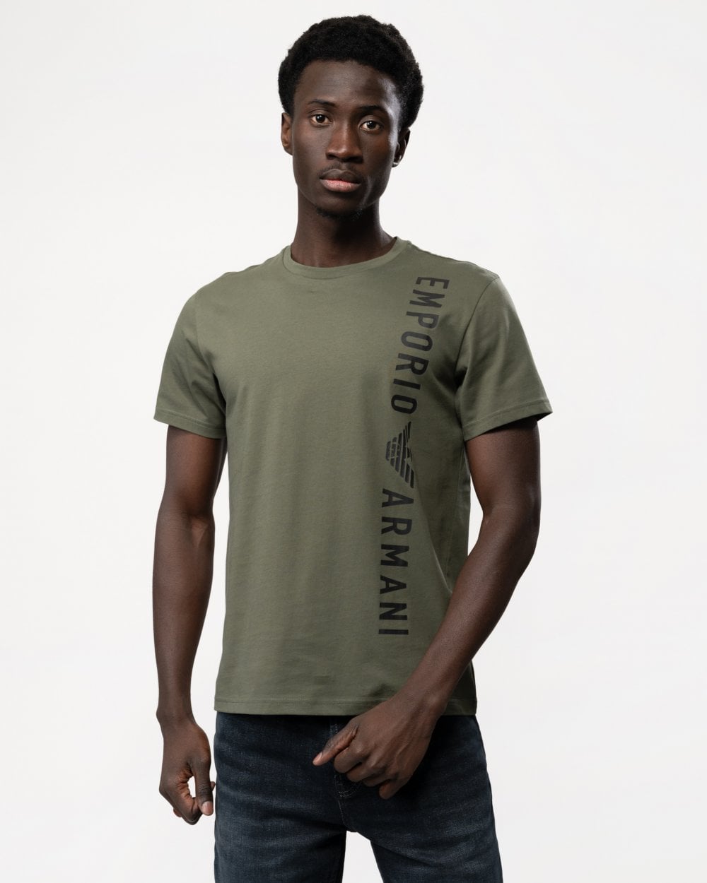 Emporio Armani Mens Logoband Beach T-Shirt