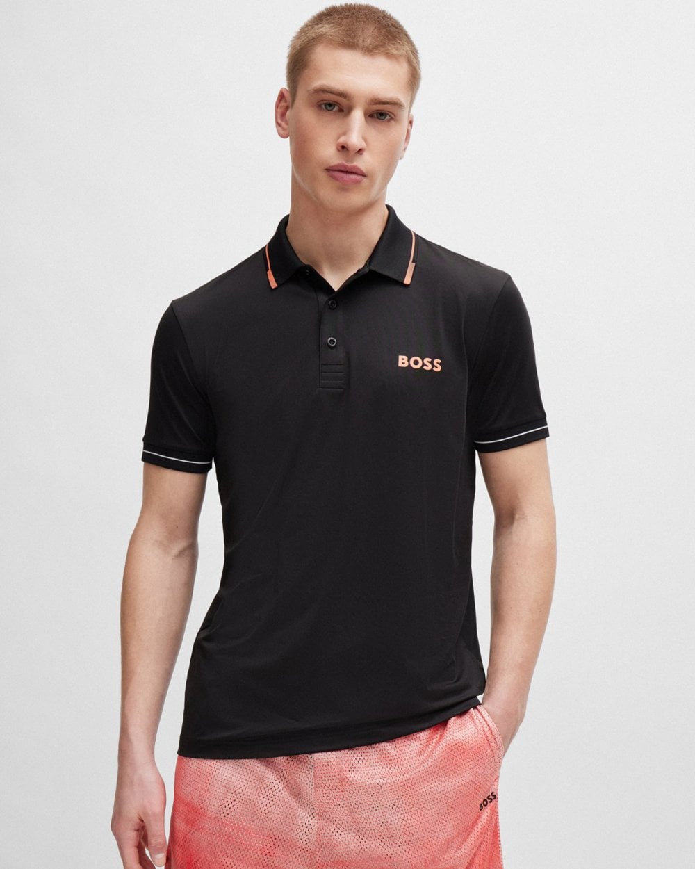 BOSS Green Paul Pro Mens Tipped Polo Shirt