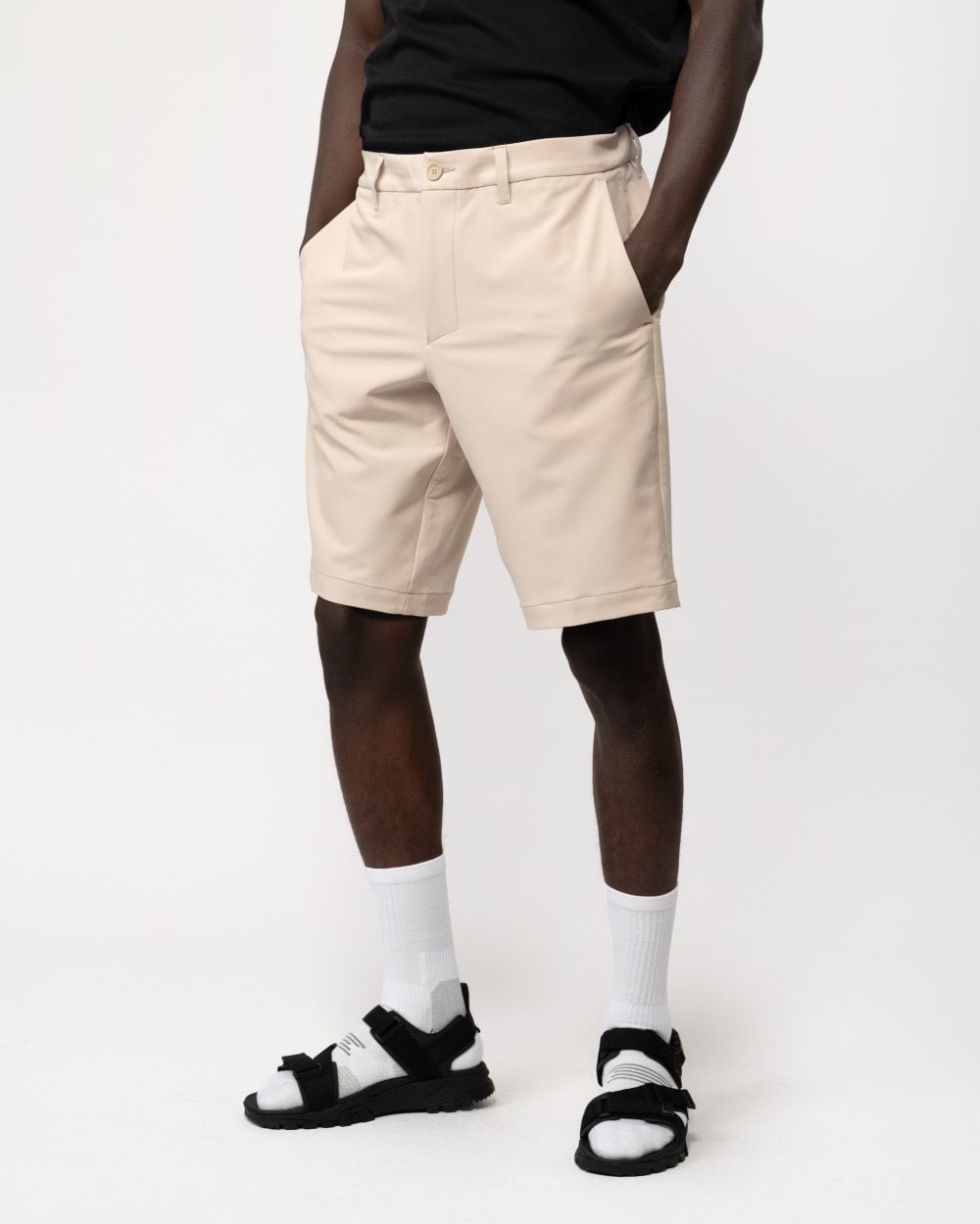BOSS Green S Commuter Mens Slim Fit Shorts In Easy-Iron Four-Way Stretch Fabric