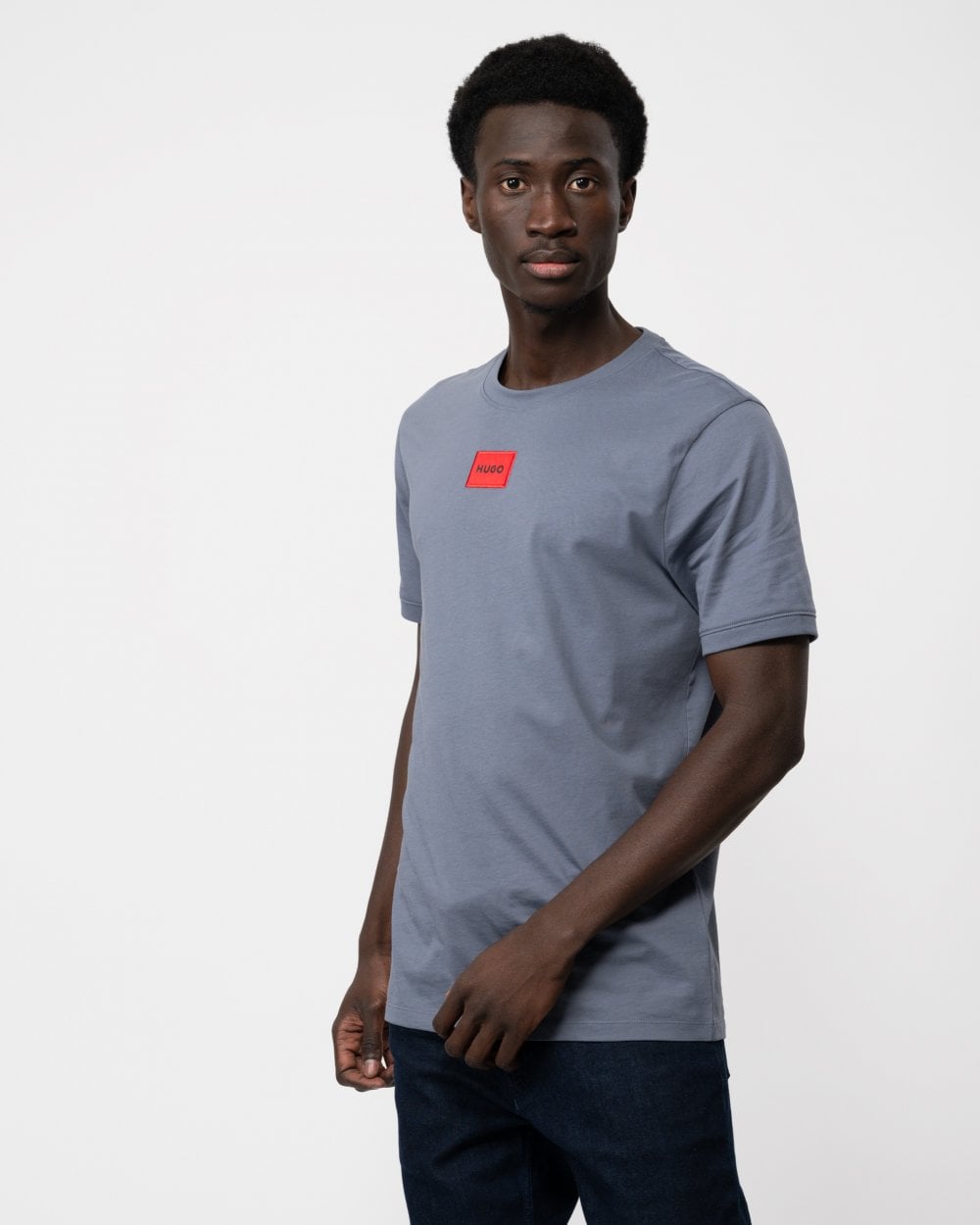 HUGO Diragolino212 Label Logo Mens T-Shirt