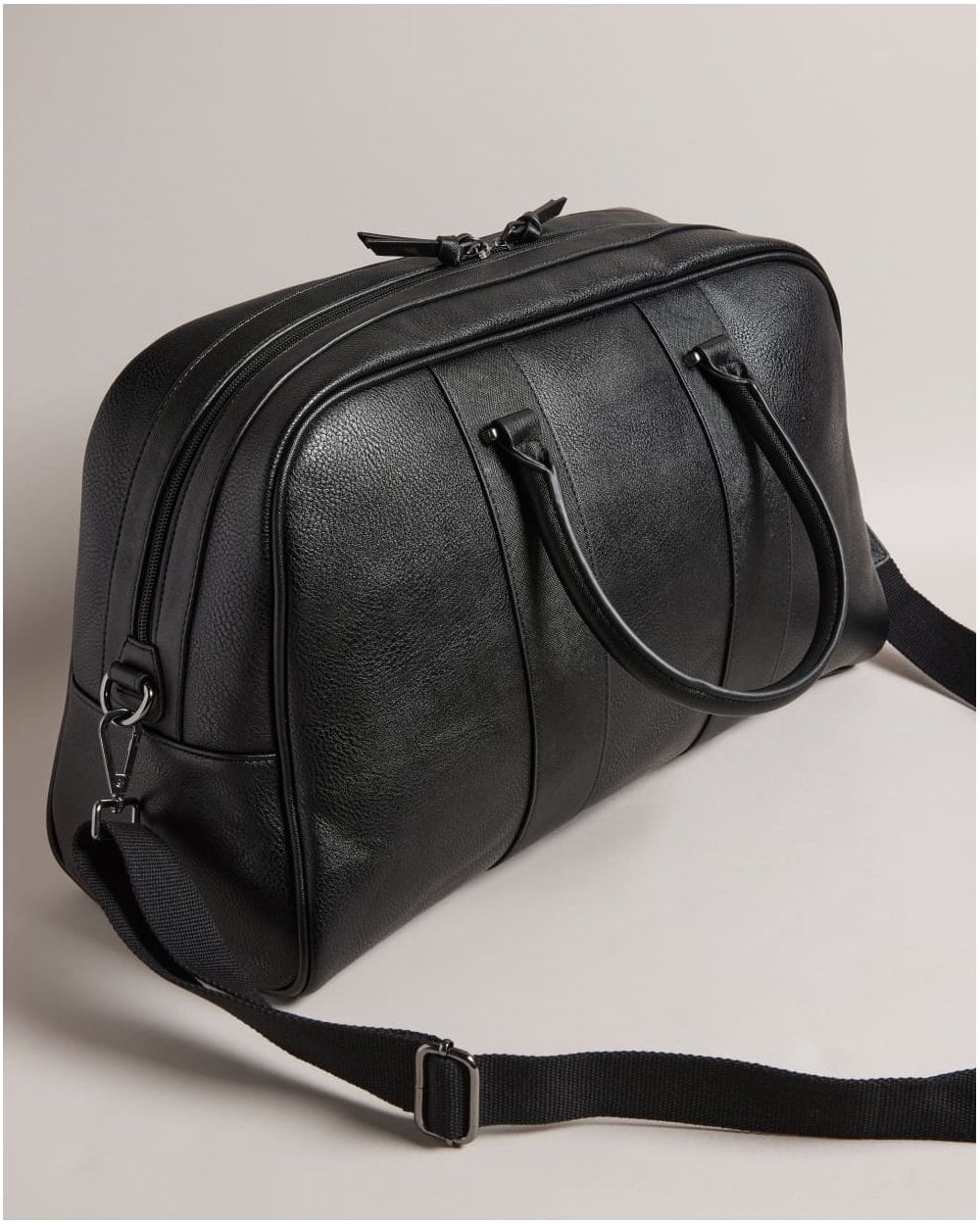 Ted Baker Evian Mens Striped PU Bowler Bag