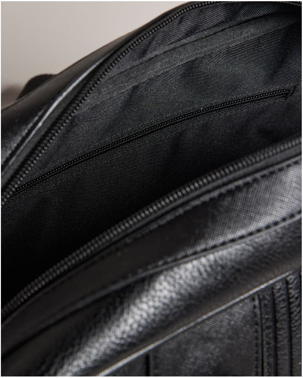 Ted Baker Evian Mens Striped PU Bowler Bag