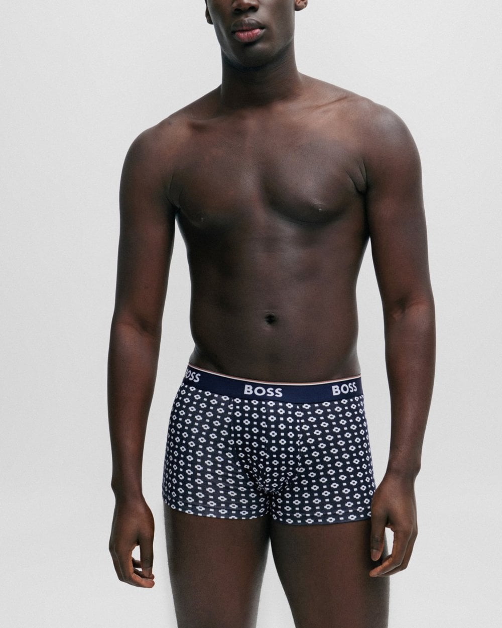 BOSS Orange BOSS Orange Power Design 3-Pack Mens Stretch-Cotton Trunks with Logo Waistbands