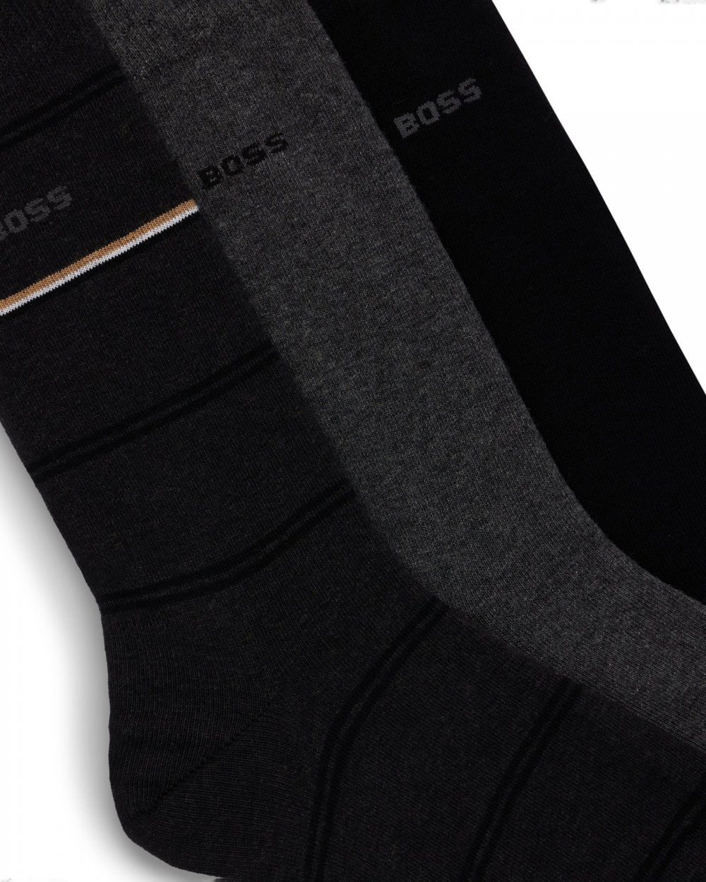 BOSS Orange BOSS Orange Mens 3 Pack Striped Socks Gift Set