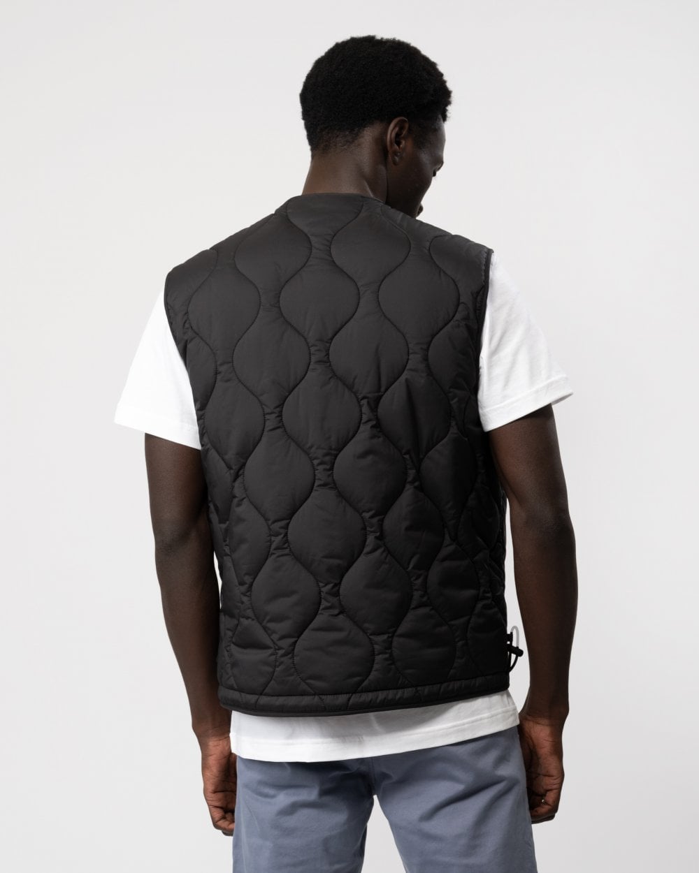 HUGO HUGO Bethano2321 Mens Water-Repellent Gilet with Red Logo Label
