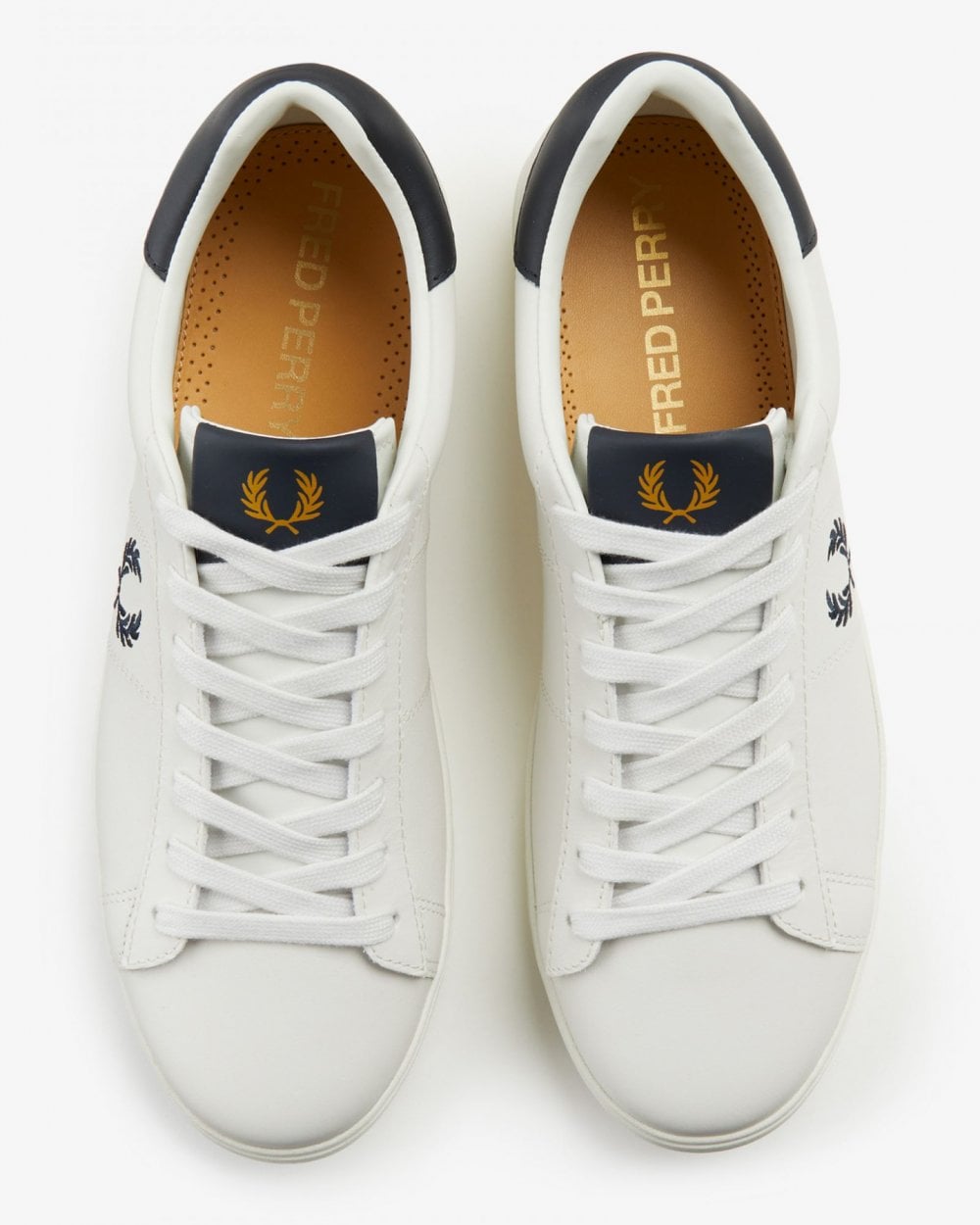 Fred Perry Spencer Mens Leather Trainers NOS