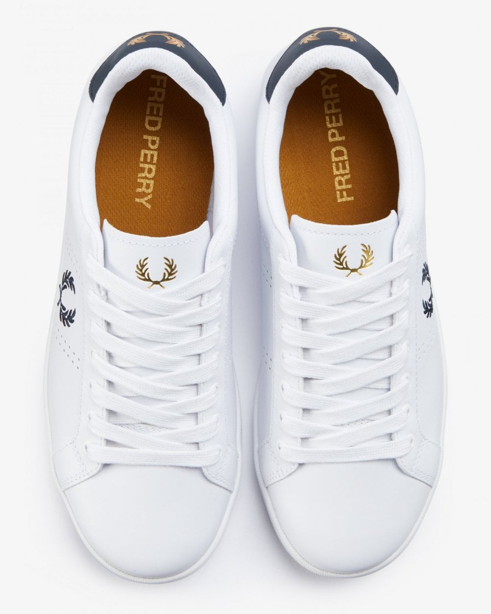 Fred Perry B721 Mens Leather Trainers NOS
