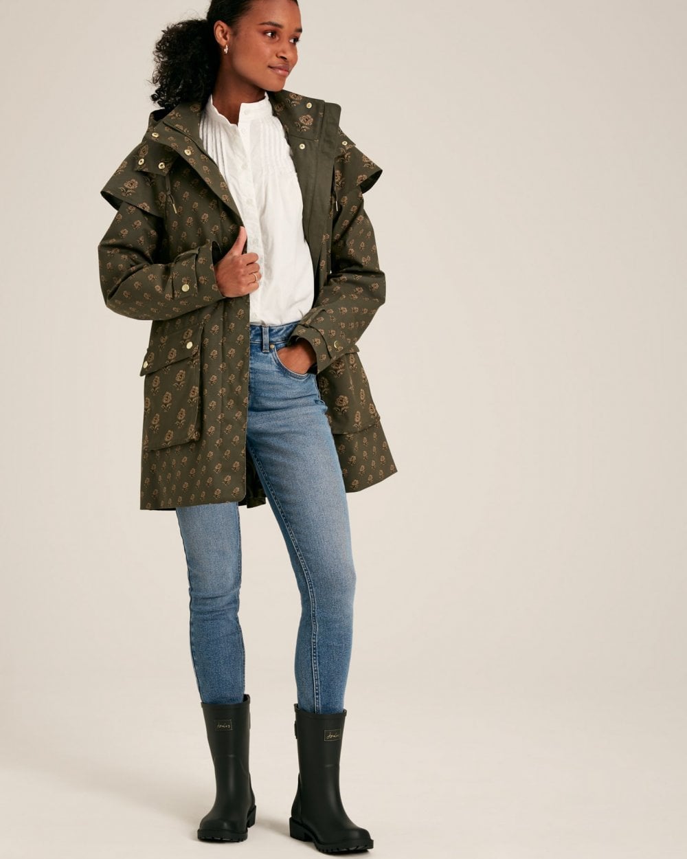 Joules Edinburgh Womens Waterproof Raincoat 224259