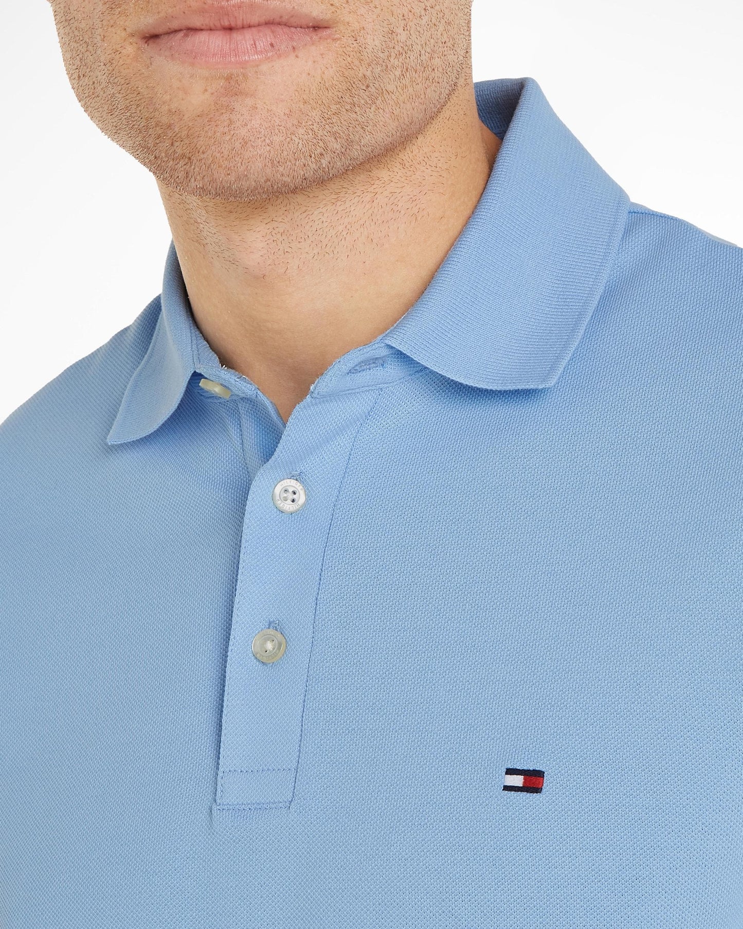 Tommy Hilfiger Core 1985 Slim Mens Polo Shirt - Vessel Blue