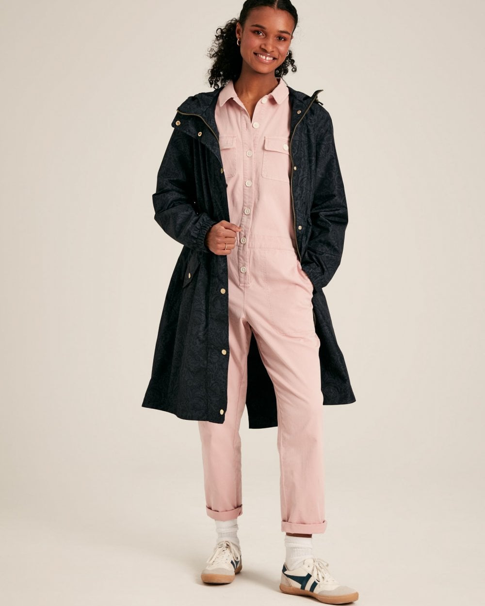 Joules Holkham Womens Printed Packable Raincoat 224260