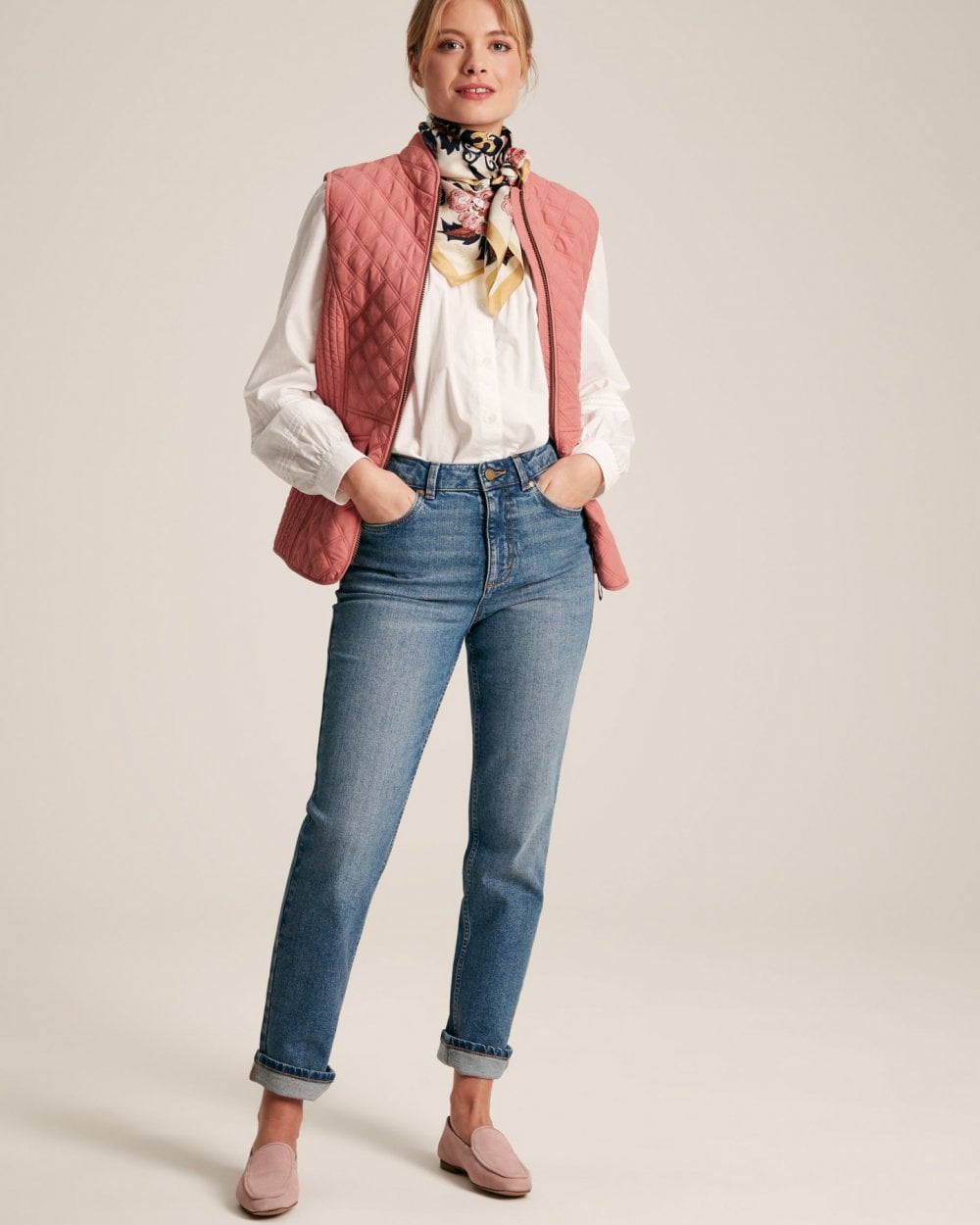 Joules Minx Womens Diamond Quilt Gilet 223570
