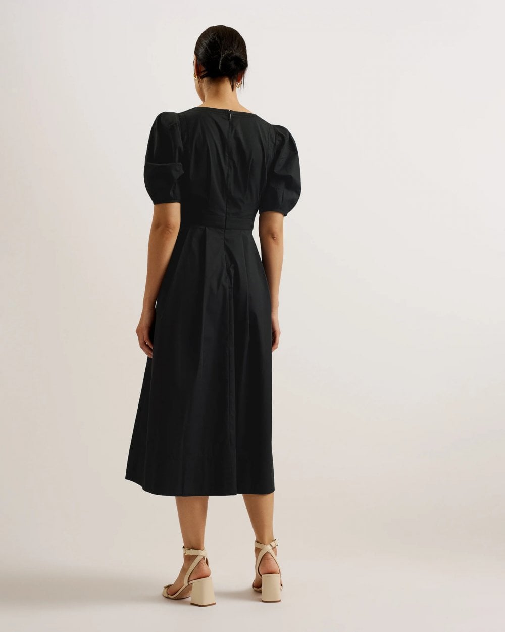 Ted Baker Ledra Womens Puff Sleeve Midi Dress