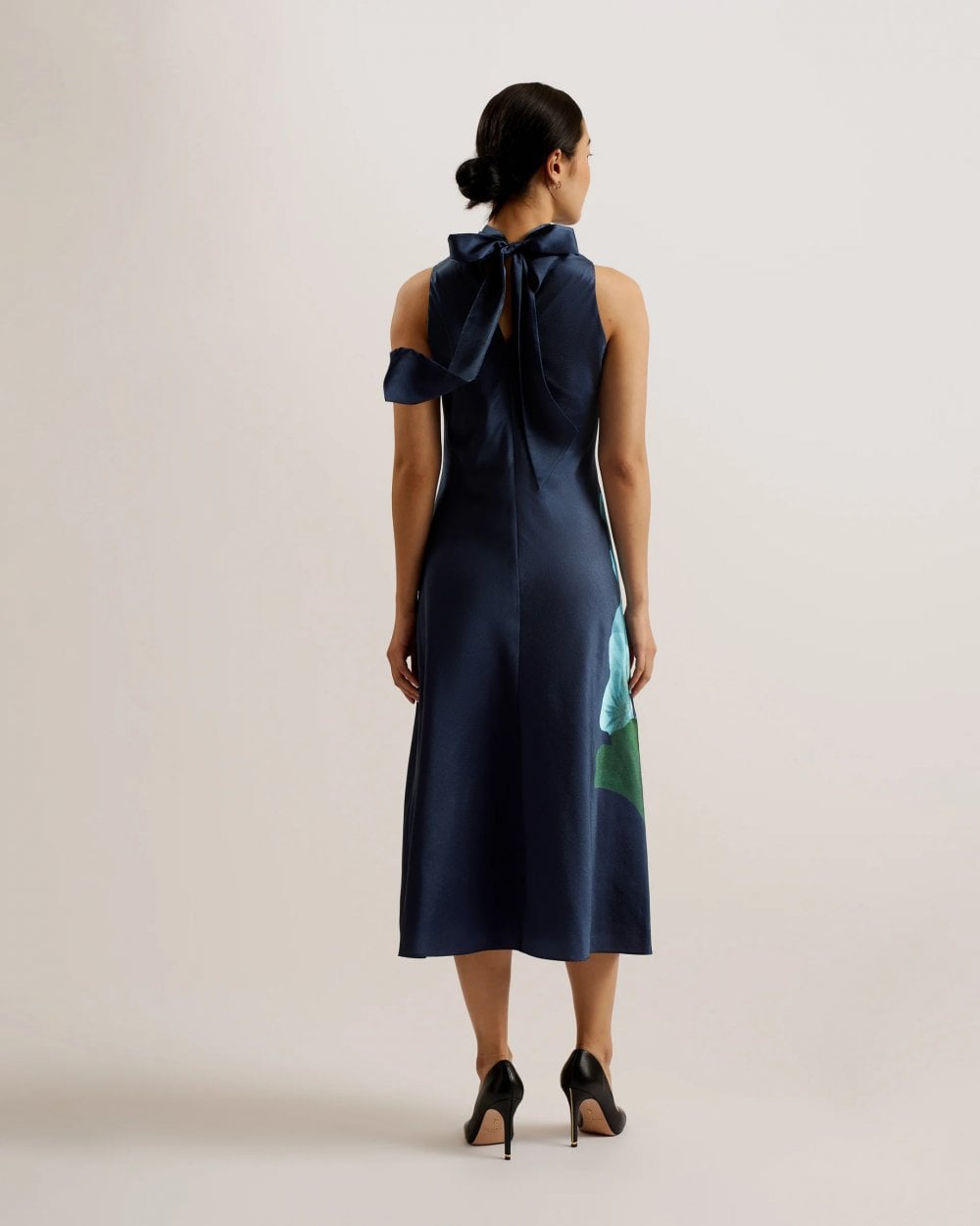 Ted Baker Timava Womens Cowl Neck Midi Slip Dress