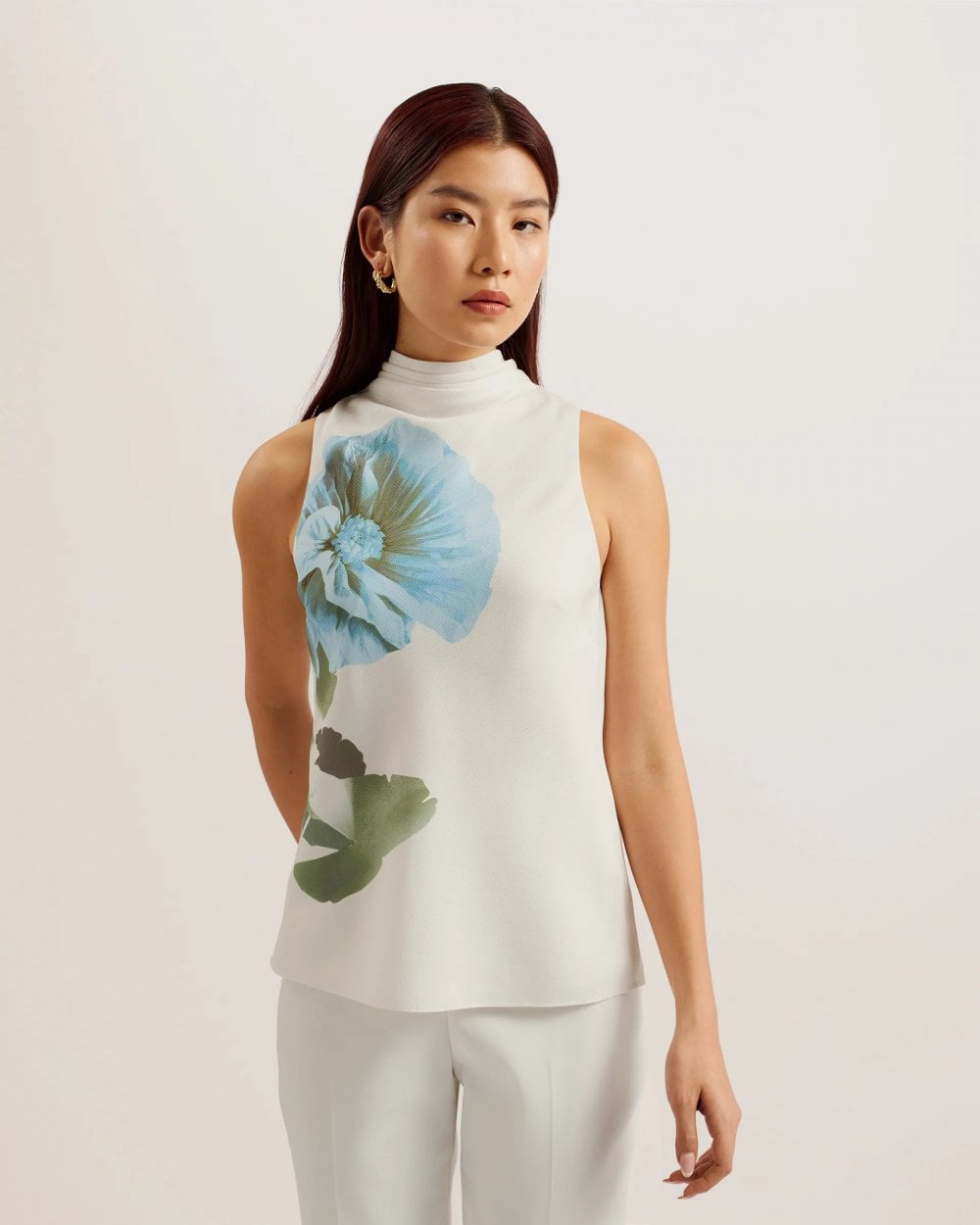 Ted Baker Setsuko Womens Cowl Neck Sleeveless Top