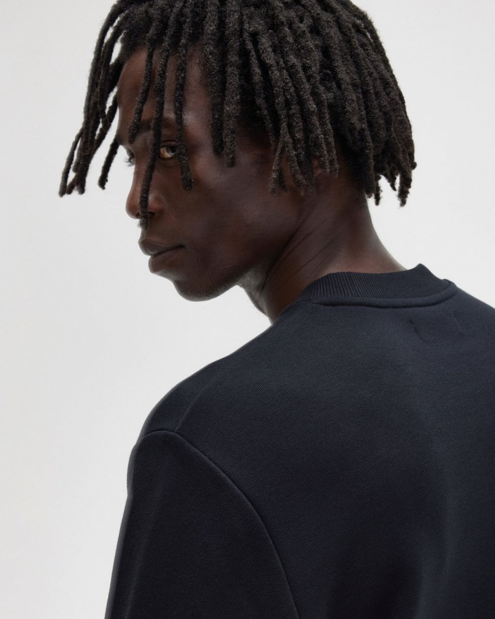 Fred Perry Mens Crew Neck Sweatshirt NOS - Black 184