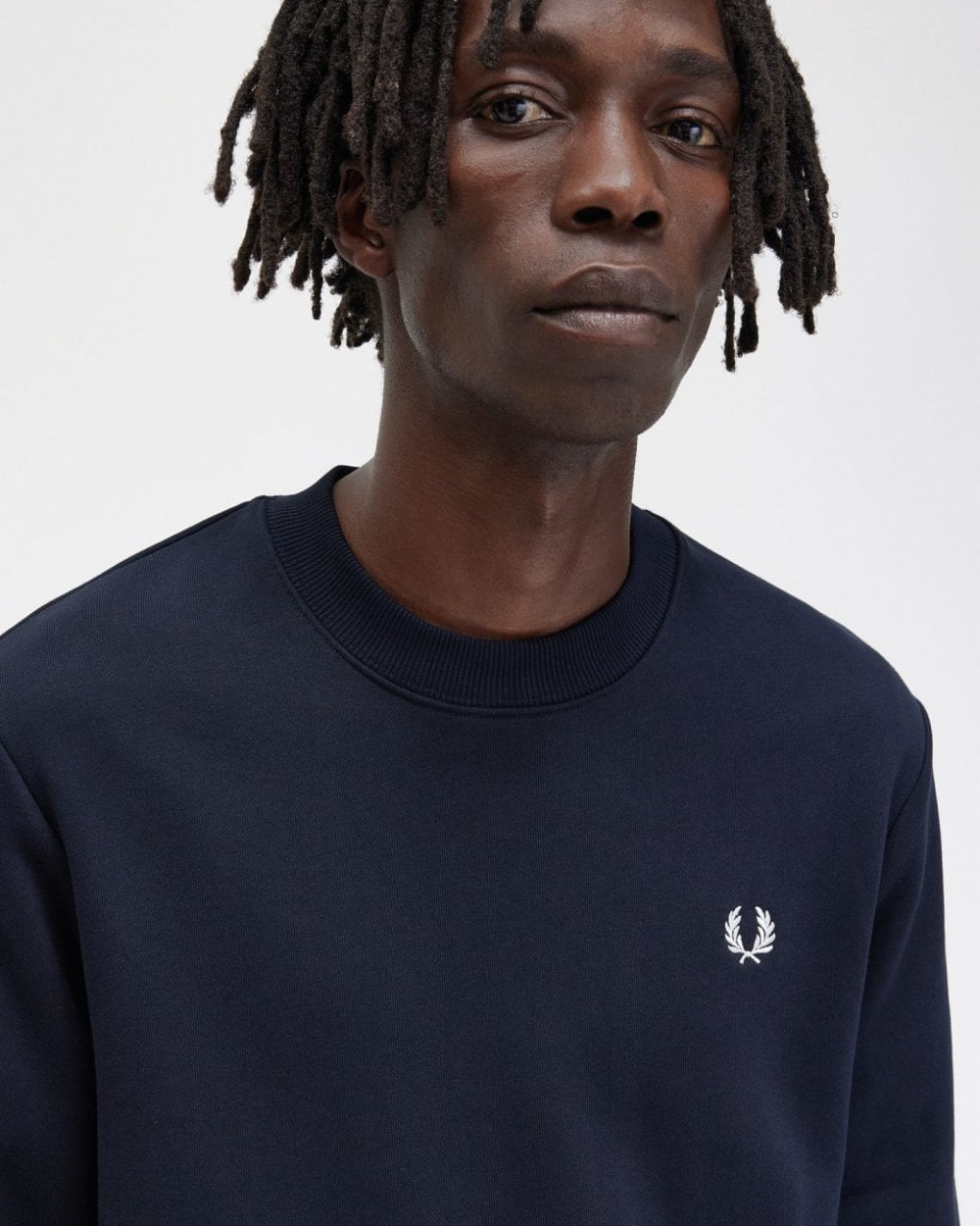 Fred Perry Mens Crew Neck Sweatshirt NOS - Navy 248