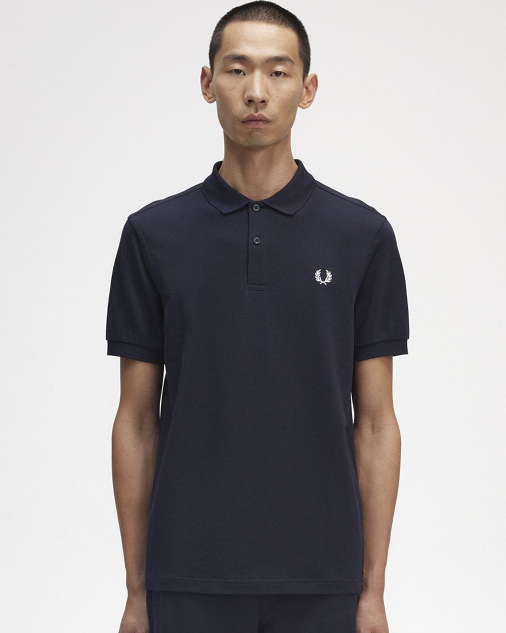 Fred Perry Mens Plain Signature Polo Shirt NOS - Navy 608