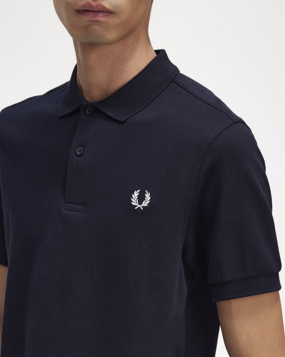 Fred Perry Mens Plain Signature Polo Shirt NOS - Navy 608