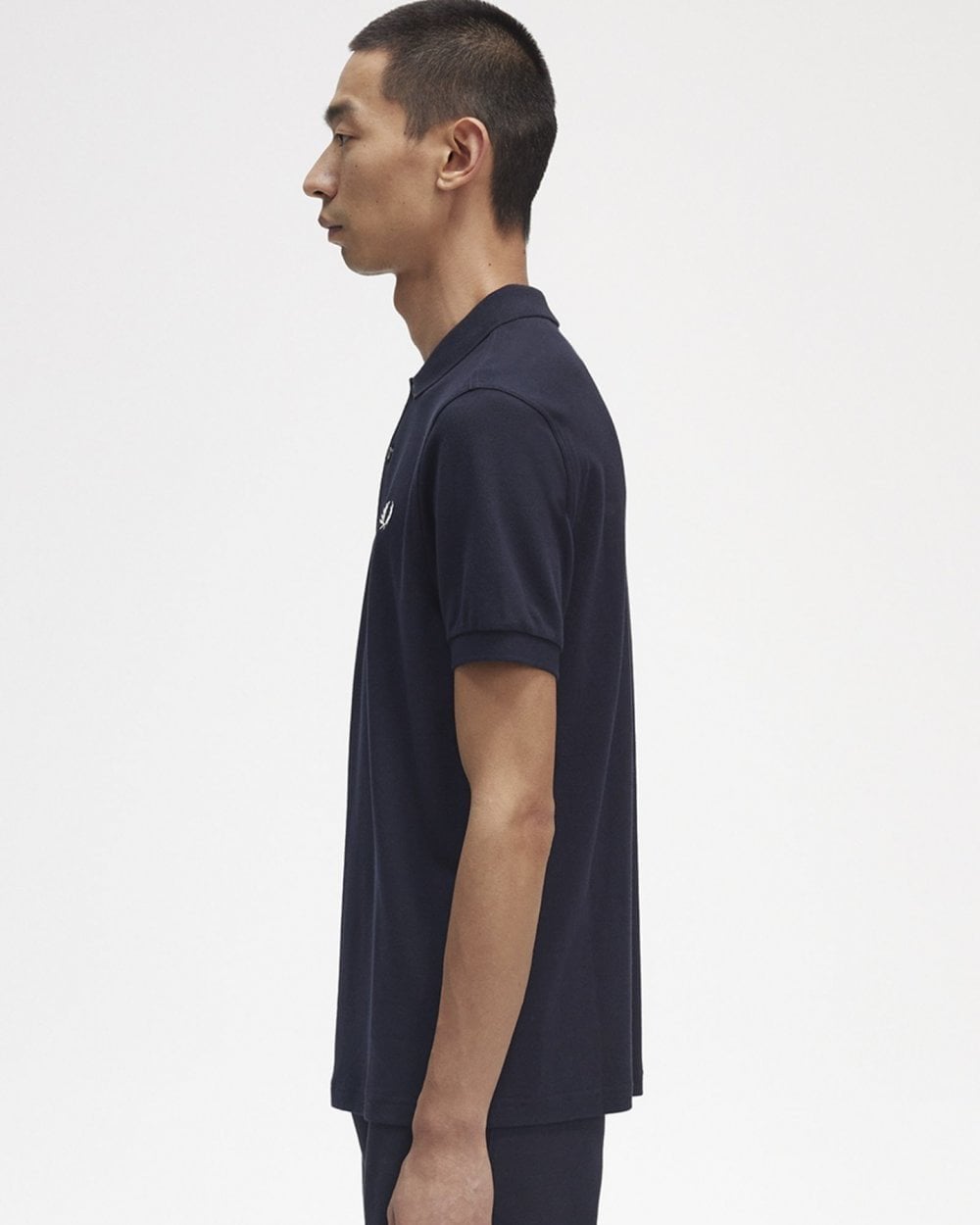 Fred Perry Mens Plain Signature Polo Shirt NOS - Navy 608