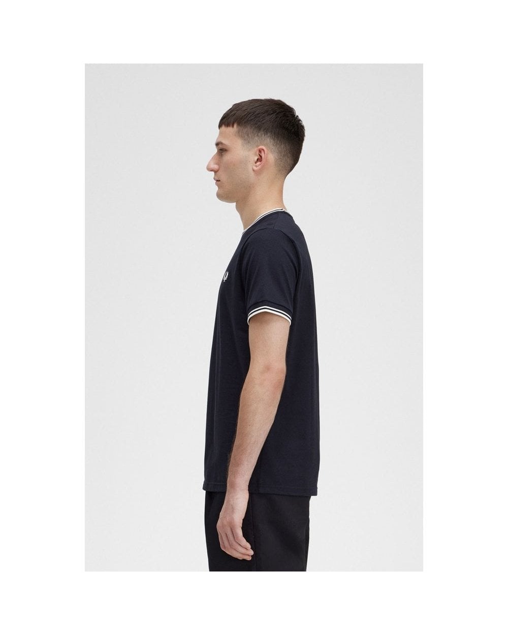 Fred Perry Mens Twin Tipped T-Shirt NOS - Black 102