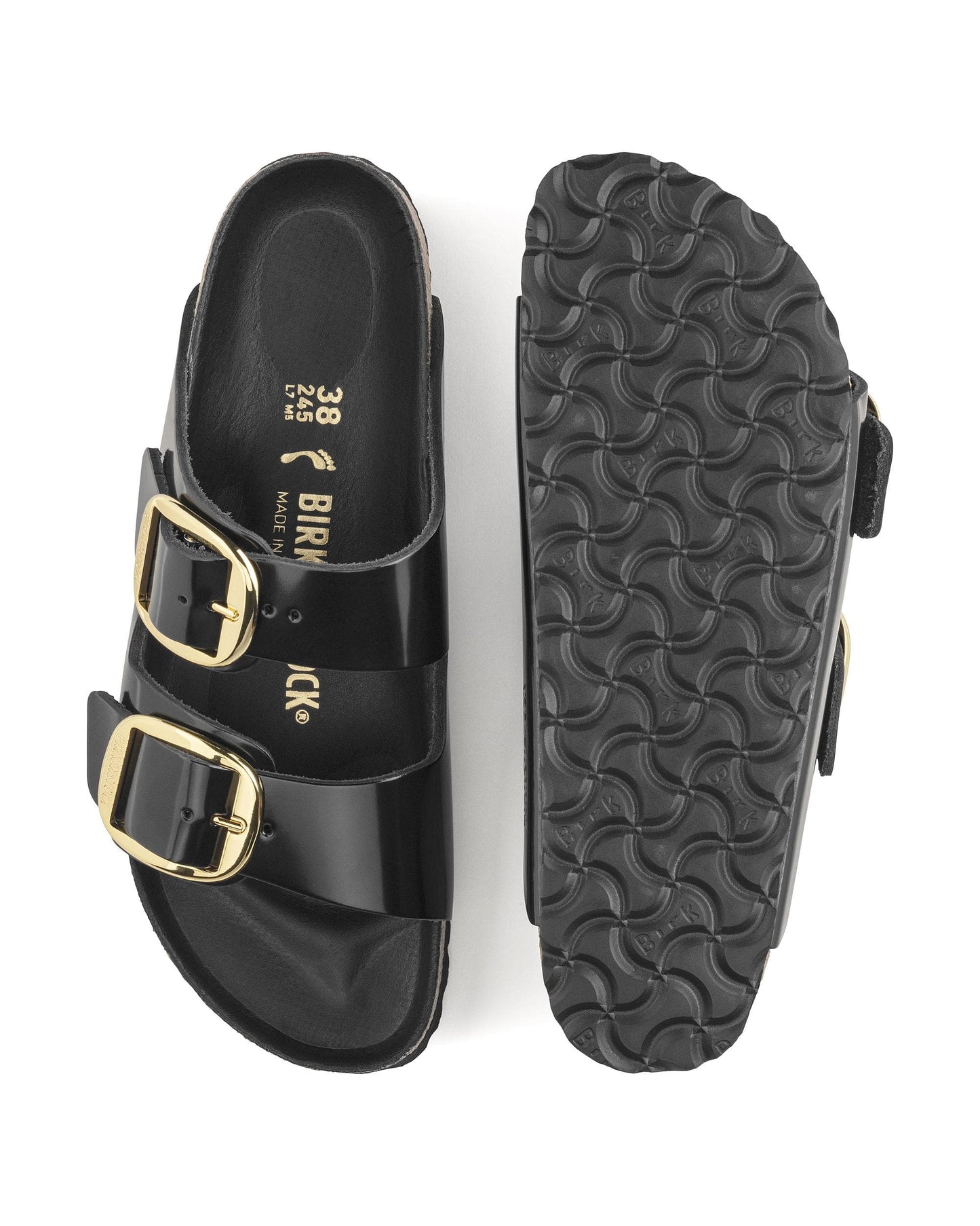 Birkenstock Arizona Big Buckle Womens Patent Leather Sandals