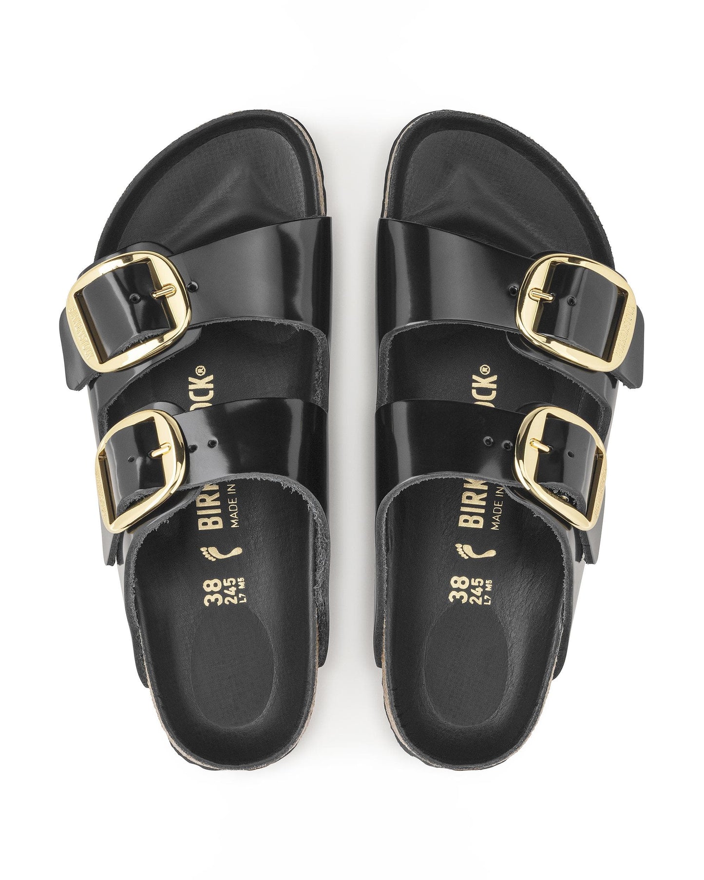 Birkenstock Arizona Big Buckle Womens Patent Leather Sandals