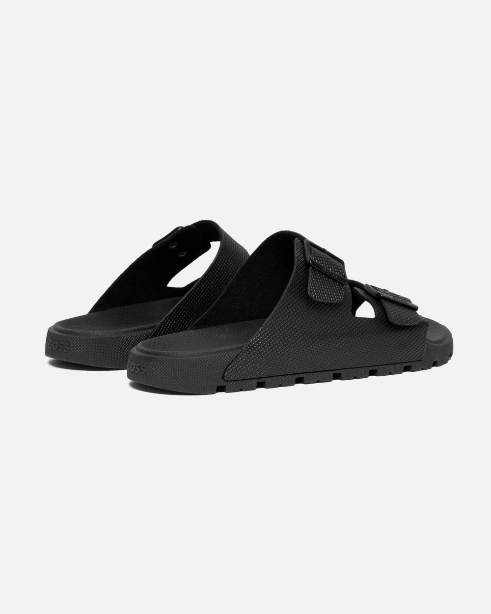 BOSS Orange Surfley Mens Twin-Strap Sandals - Black 001