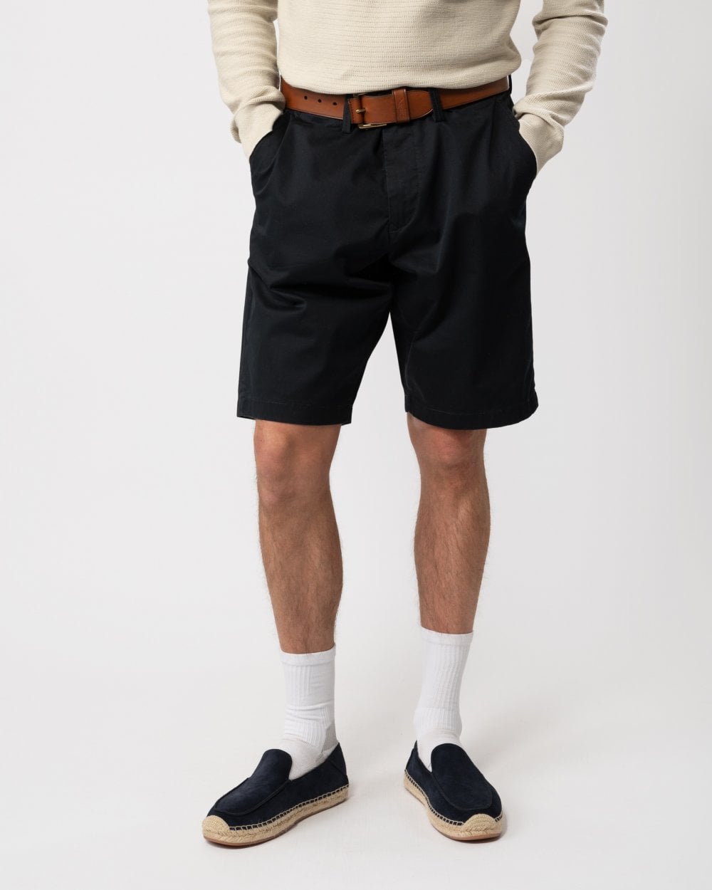 GANT Mens Relaxed Twill Shorts - 5 Black