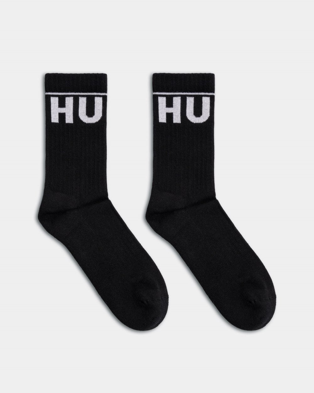 HUGO 2 Pack QS Rib Iconic Mens Combed Cotton Socks