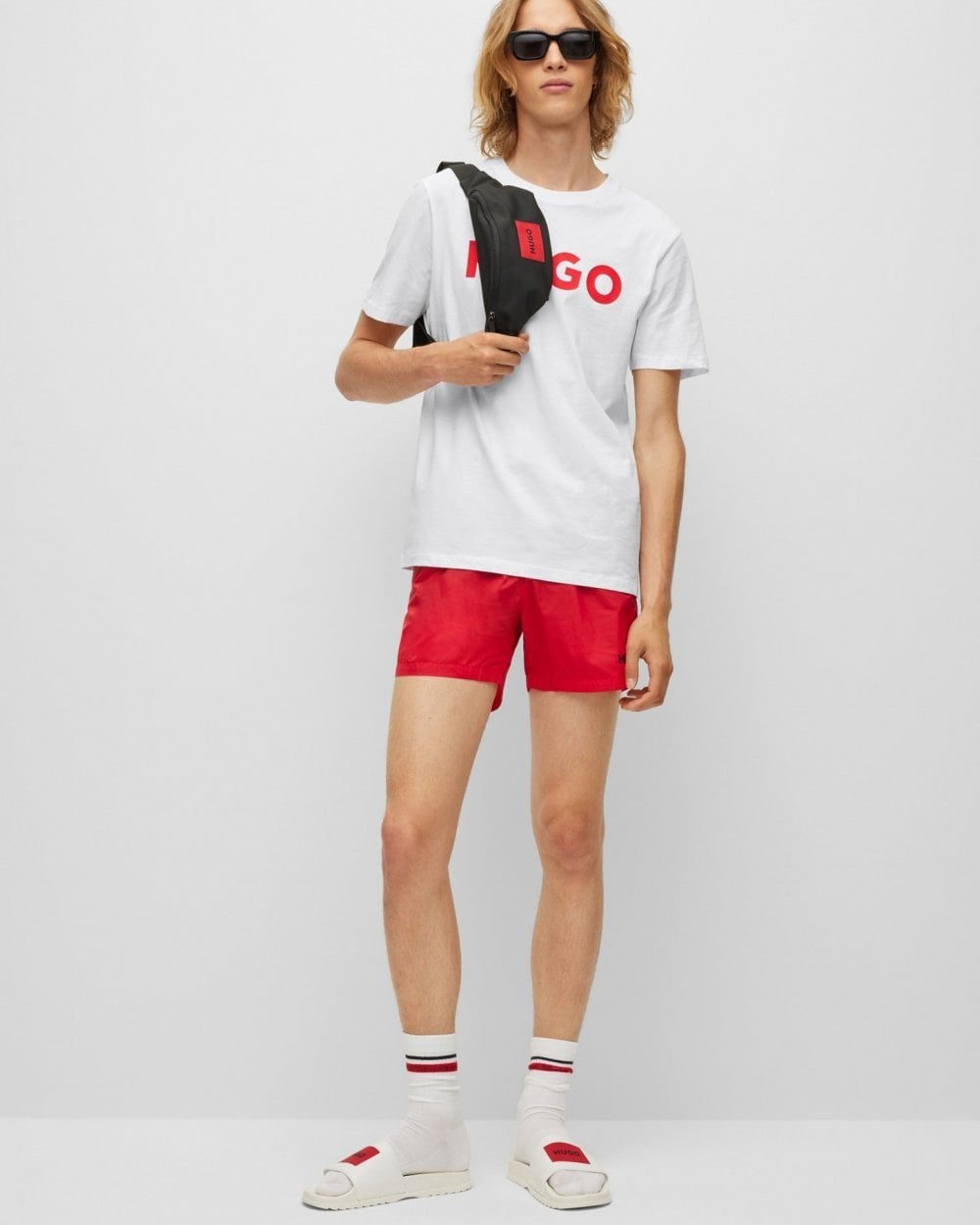 HUGO Dulivio Mens T-Shirt NOS - White 100