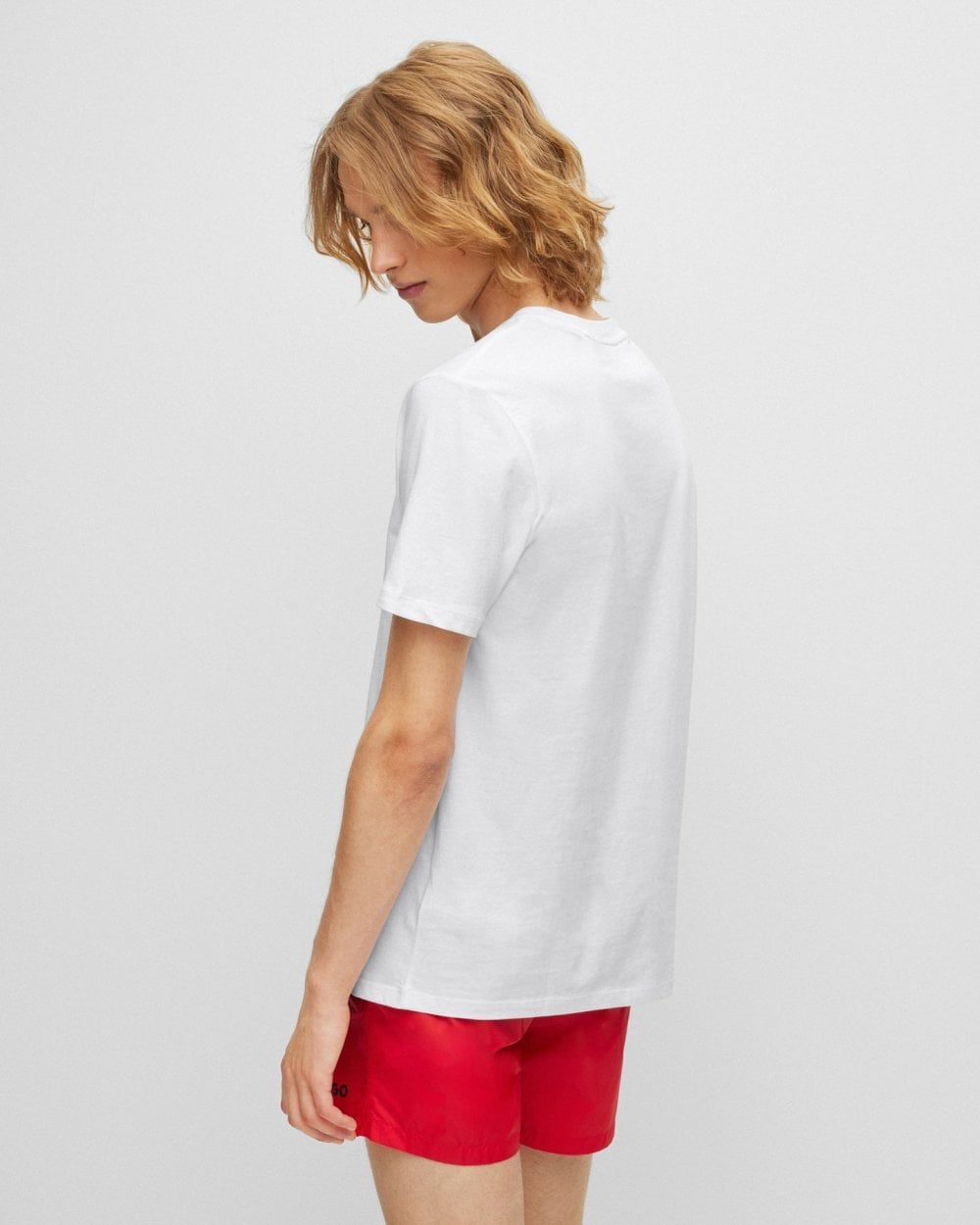 HUGO Dulivio Mens T-Shirt NOS - White 100