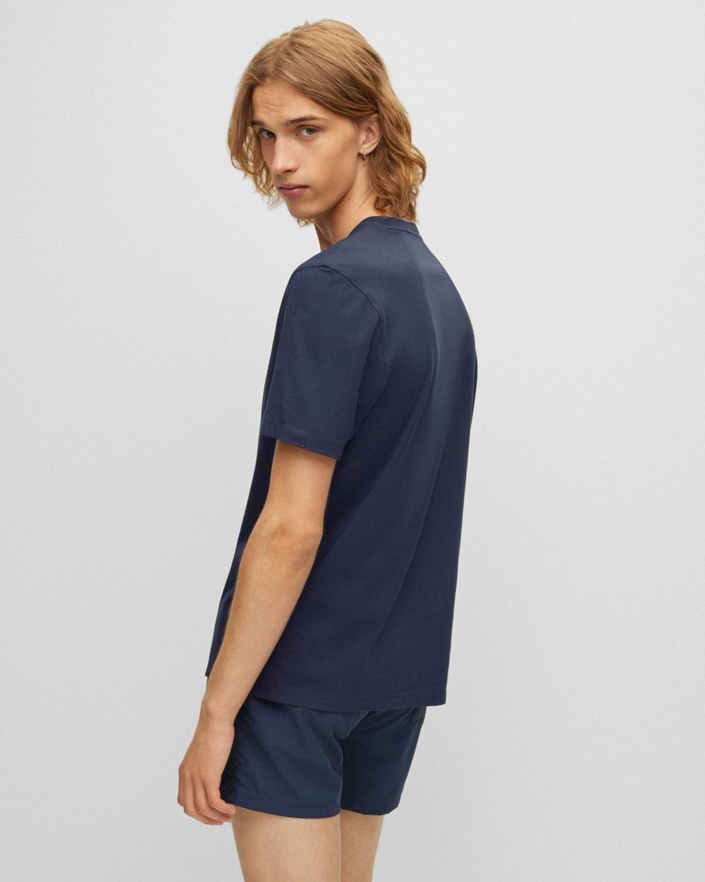 HUGO Dulivio Mens T-Shirt NOS - Dark Blue 405