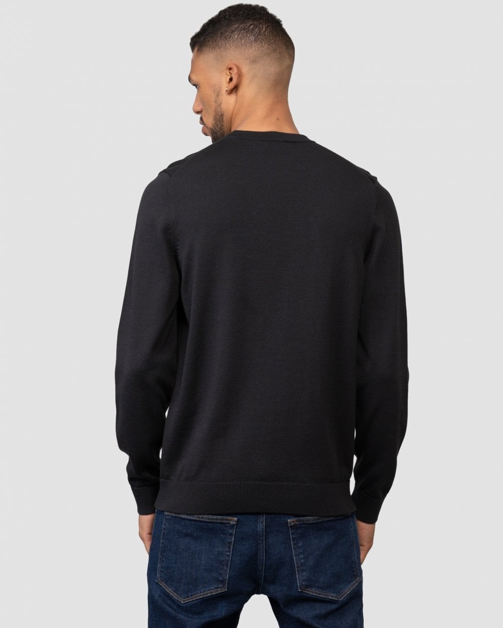 HUGO San Cassius Mens Crew Neck Sweater NOS - Black 001