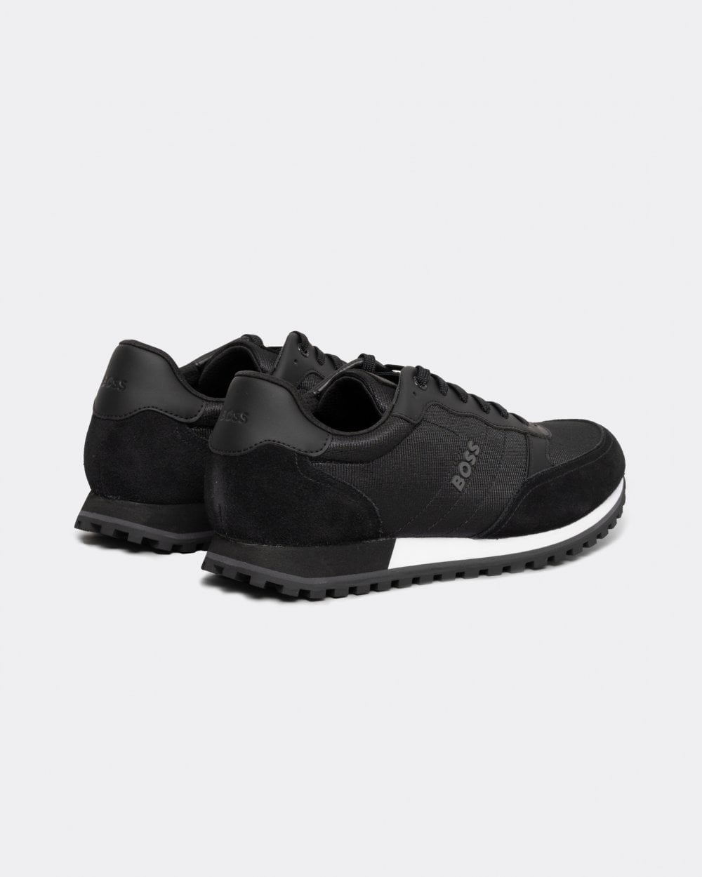 BOSS Orange Parkour L Mens Running Style Trainers In Mixed Materials With Logo Details NOS - Black 001