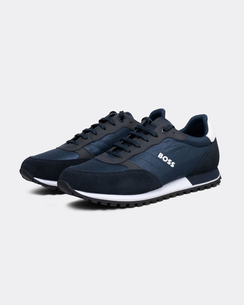 BOSS Orange Parkour L Mens Running Style Trainers In Mixed Materials With Logo Details NOS