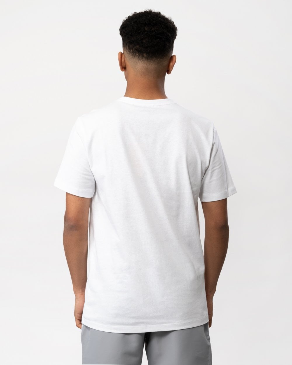 BOSS Orange Tales Mens Cotton-Jersey T-shirt With Logo Patch NOS - White 100