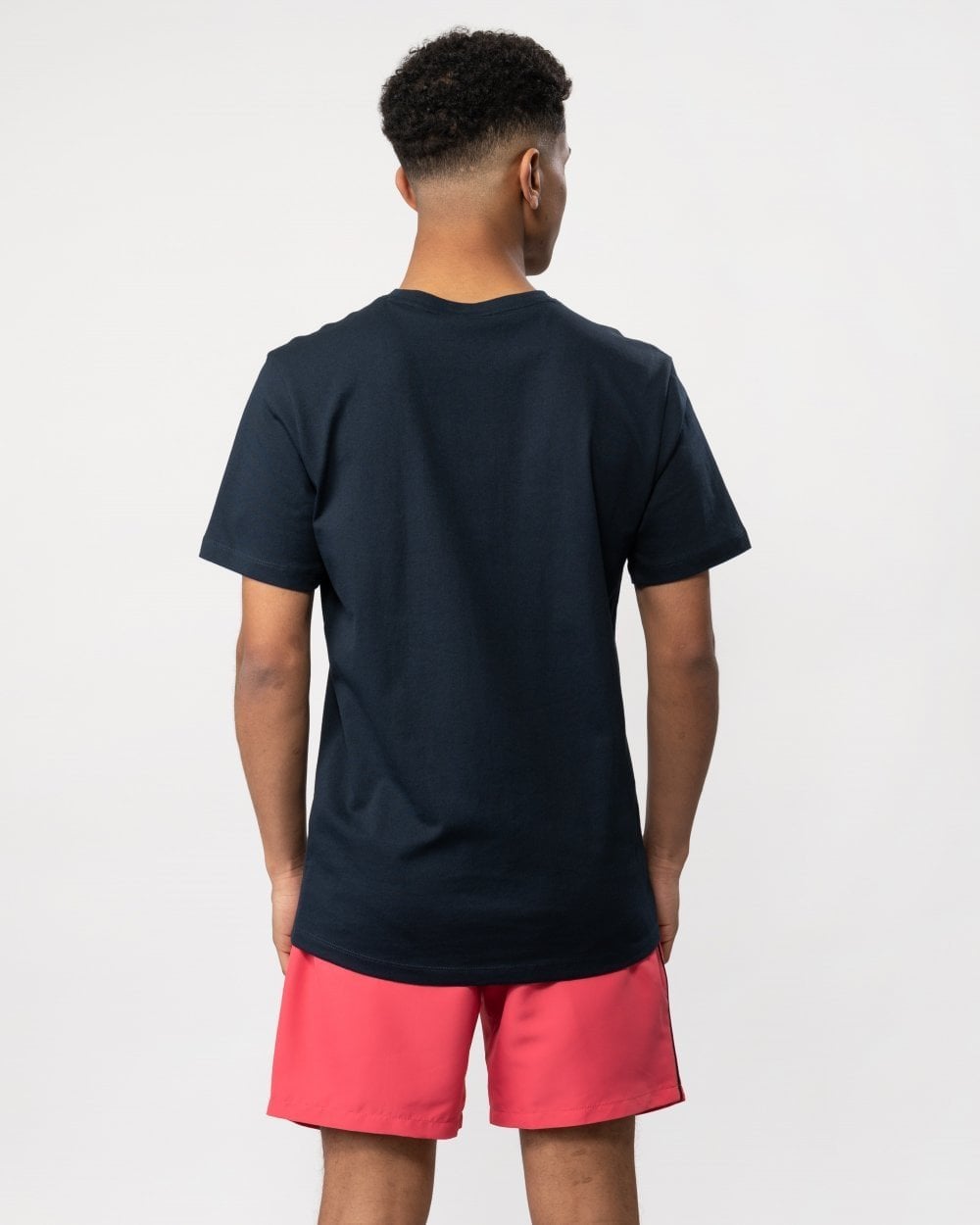 BOSS Orange Tales Mens Cotton-Jersey T-shirt With Logo Patch NOS - Dark Blue 404