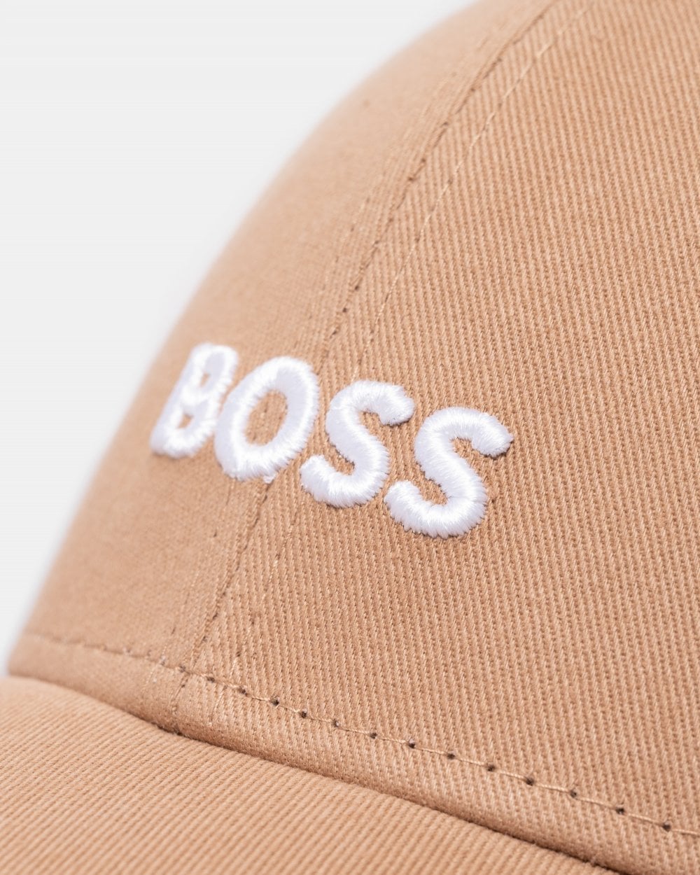 BOSS Orange Zed Mens Cotton-Twill Six-Panel Cap with Embroidered Logo NOS - Medium Beige 260