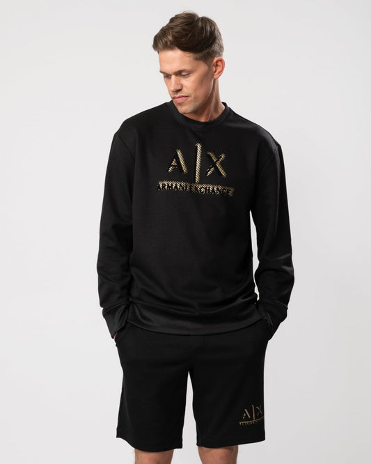 Armani Exchange Armani Exchange Mens 3D A|X Logo Crew Neck Sweatshirt