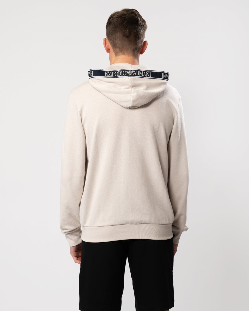 Emporio Armani Emporio Armani Mens Eagle Logo Full Zip Hoodie