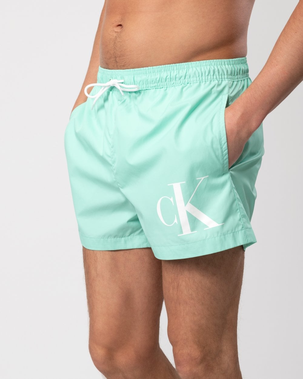 Calvin Klein Calvin Klein CKJ Monogram Mens Short Drawstring Swimshorts