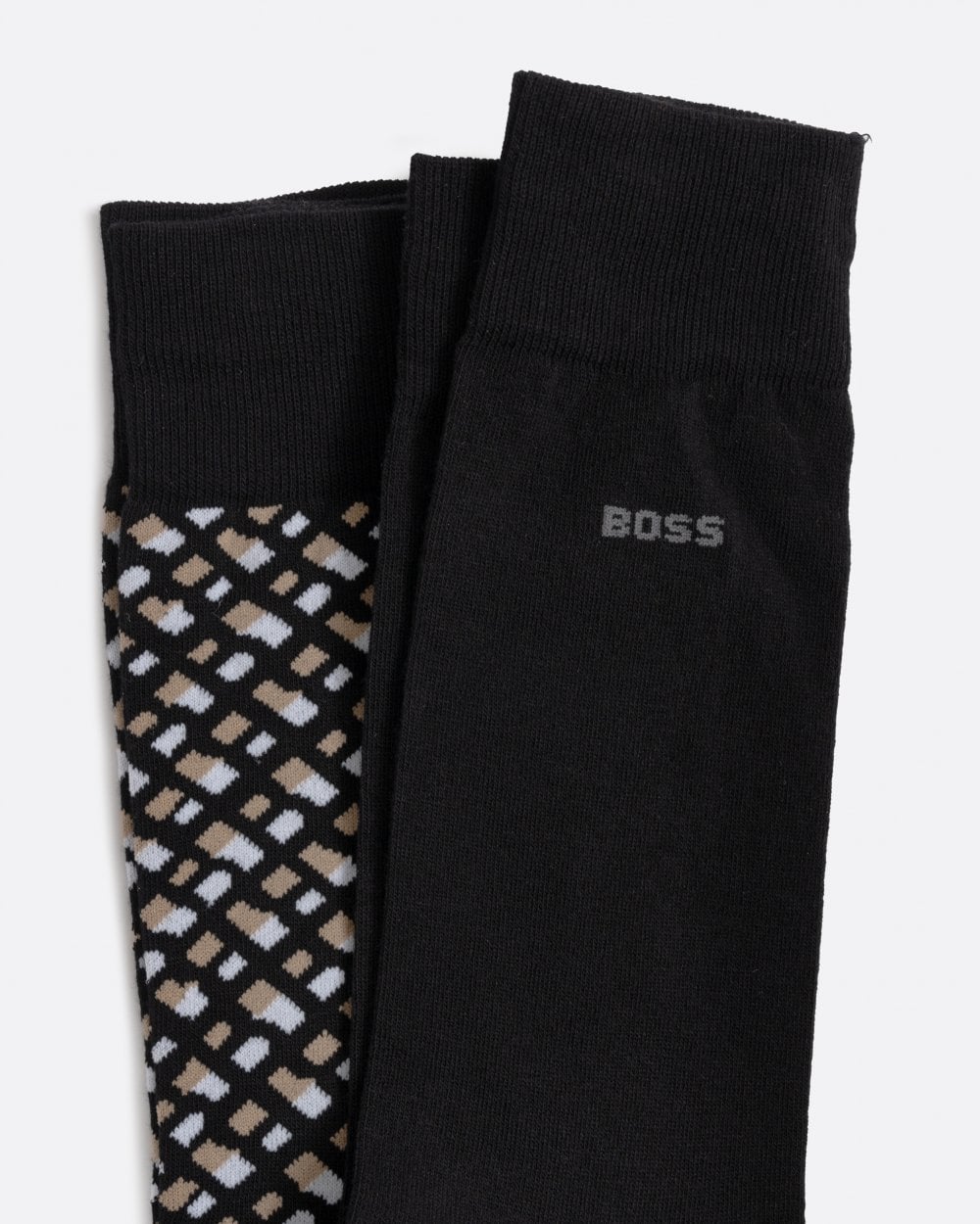 BOSS Orange BOSS Orange Monogram Mens 2 Pack Regular Length Cotton Blend Socks