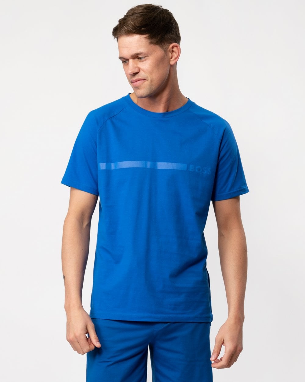 BOSS Orange Mens Slim Fit Beach T-Shirt