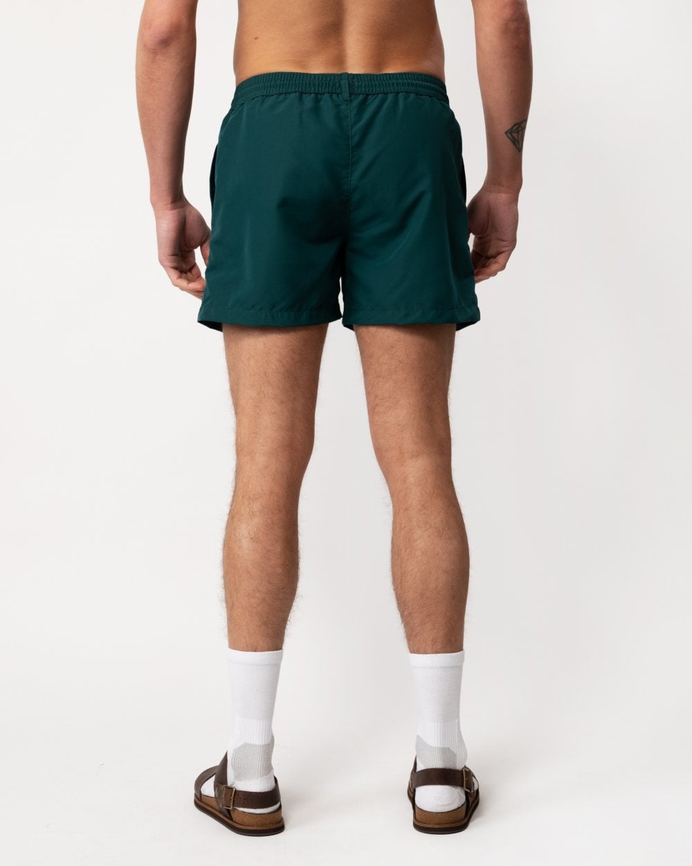Paul Smith Mens Zebra Logo Swim Shorts - 39 Very Dark Green