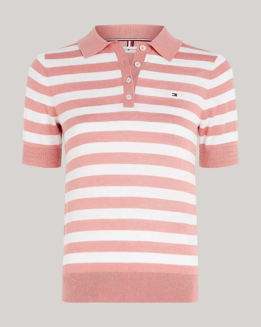 Tommy Hilfiger Lyocell Short Sleeve Womens Polo Sweatshirt