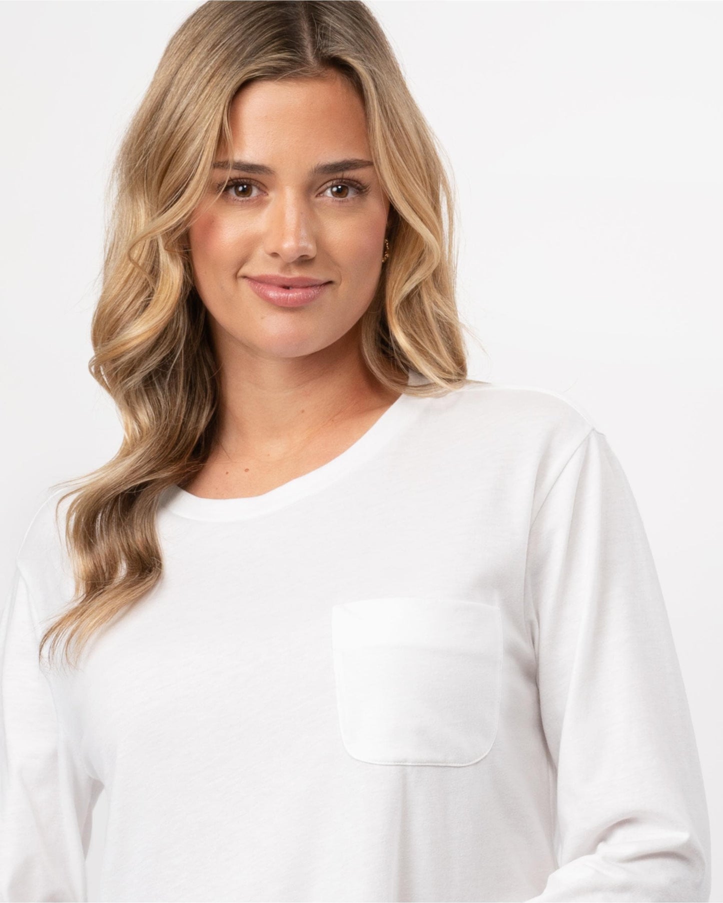 Woolrich Fluid Jersey LS Womens Tee - White