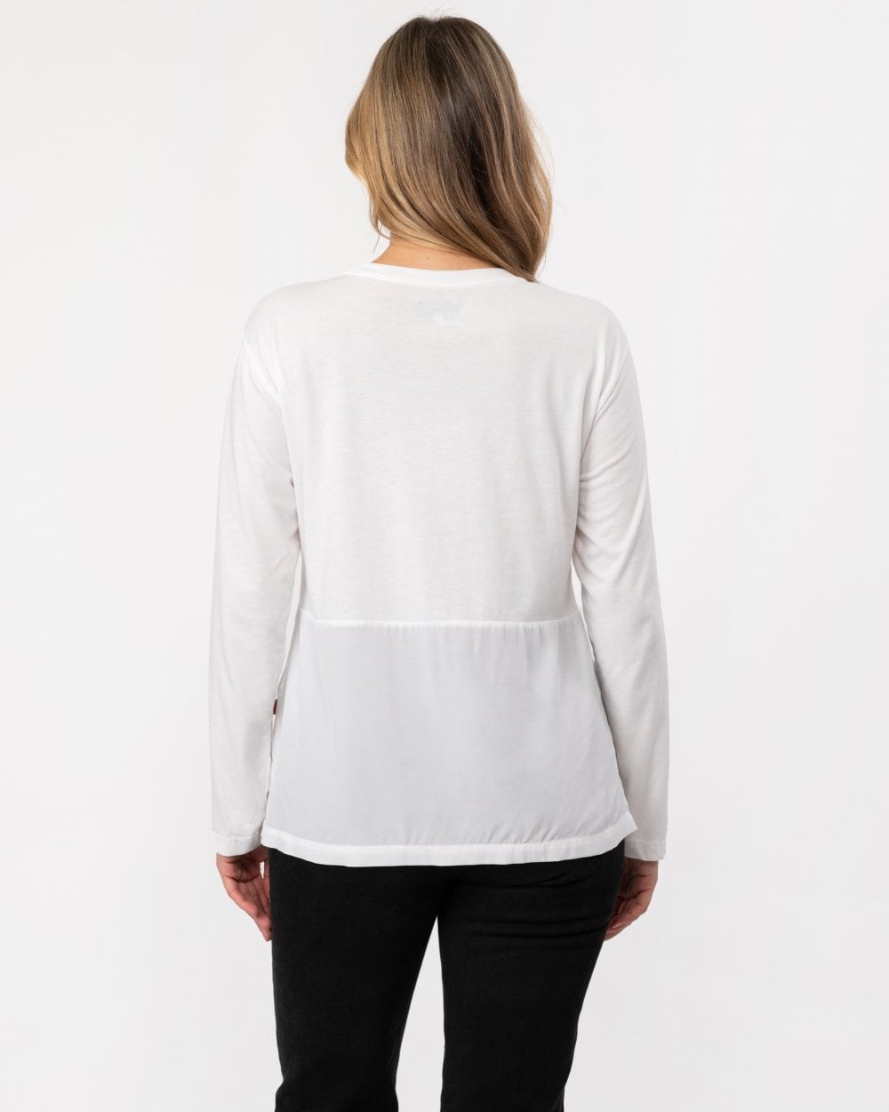 Woolrich Fluid Jersey LS Womens Tee - White
